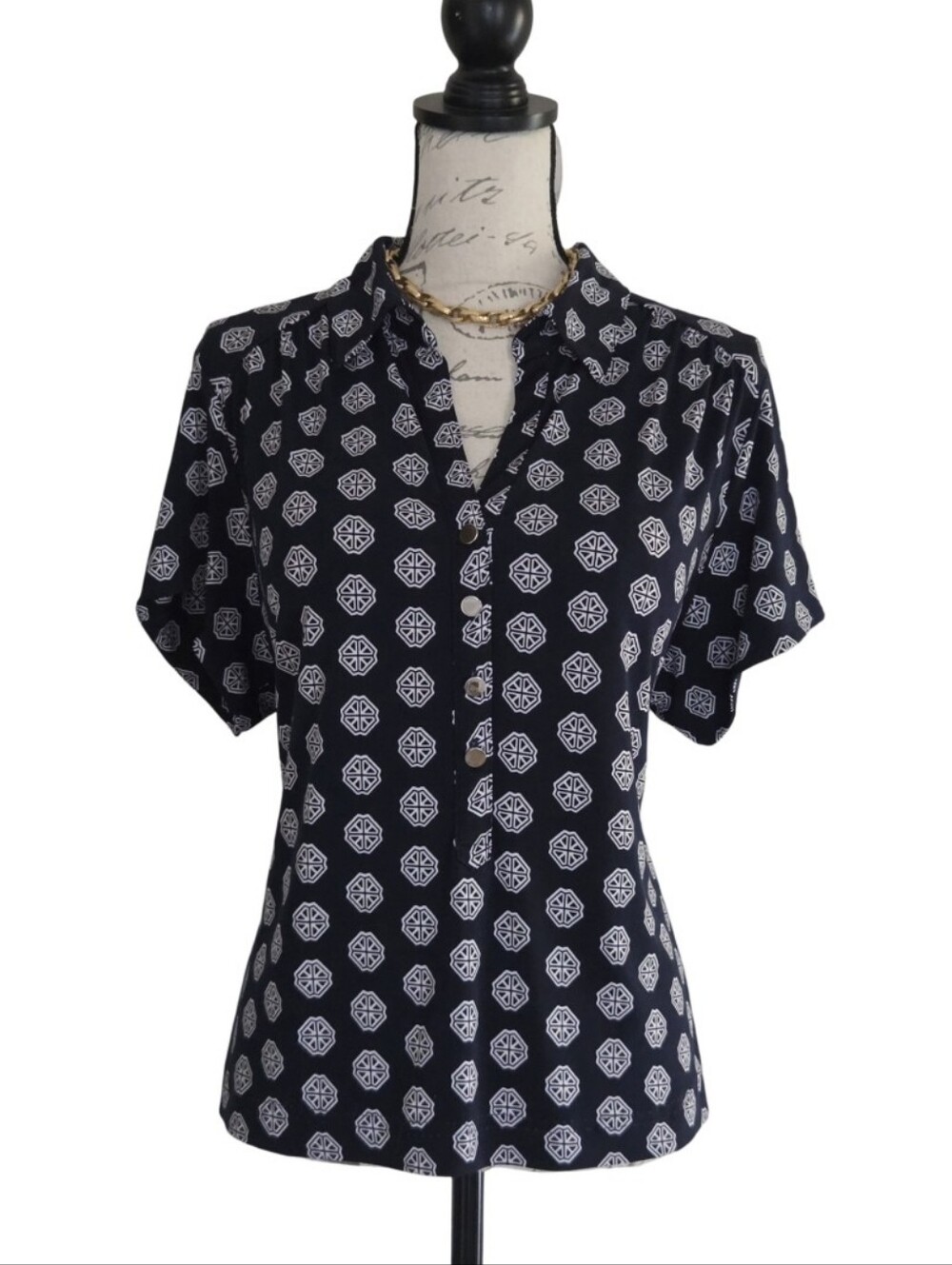 Alfani Short Sleeved Blouse.